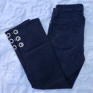 Good American Black Cropped Jeans